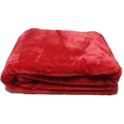 Velour double plain colour Blanket
